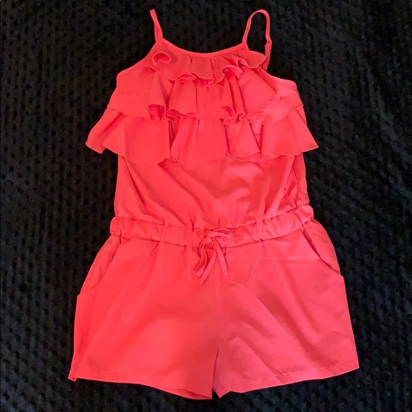 🌺Coral Romper🌺 - Picture 2 of 7